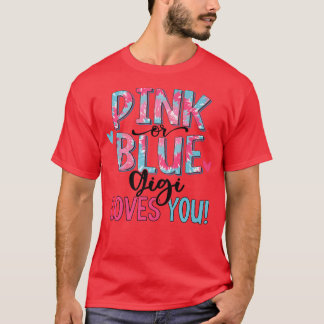 Roze of blauwe Gigi houdt van je tinteling Baby T-shirt