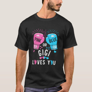 Roze Of Blauwe Gigi Loves You Boksen Geslacht Reve T-shirt