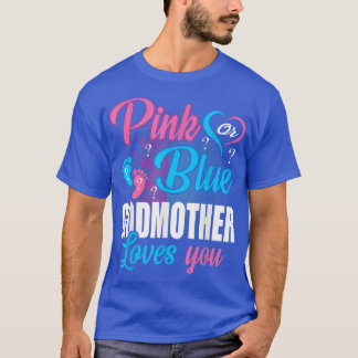 Roze of blauwe godmoeder houdt van je gender Baby T-shirt
