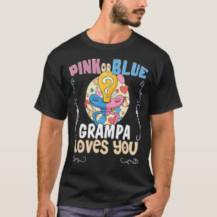 Roze of blauwe grammen houden van je beste opa ooi t-shirt