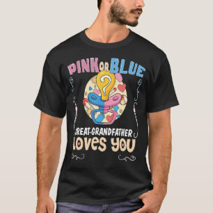 Roze of blauwe grootvader houdt van je beste gran t-shirt