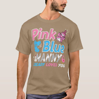 Roze of blauwe juffrouw houdt van je Baby T-shirt