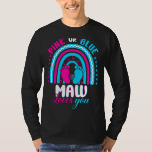 Roze of blauwe MACHT houdt van je sekse die partij T-shirt