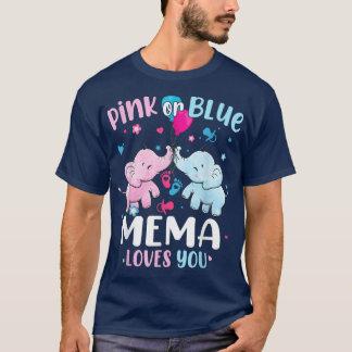 Roze of blauwe mema houdt van je geslacht die open t-shirt
