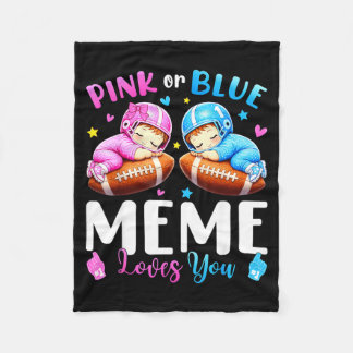 Roze of blauwe meme houdt van baby geslacht onthul fleece deken