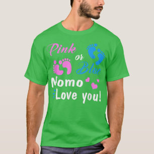 Roze of Blauwe Momo houdt van je seksistische part T-shirt