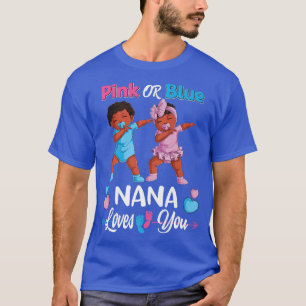 Roze of blauwe nana houdt van je zwarte Baby T-shirt