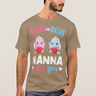 Roze of Blauwe Nanna houdt van je sekse en onthult T-shirt