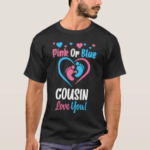 Roze of Blauwe neef of nicht houdt van jou jongen T-shirt