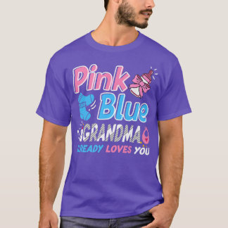Roze of blauwe oma houdt van je Baby T-shirt