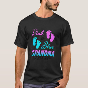 Roze of blauwe oma houdt van je Baseball T-shirt 1