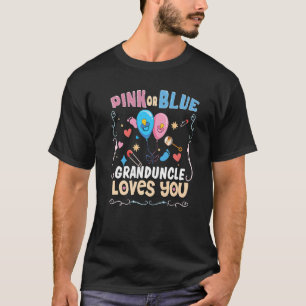 Roze of blauwe oma houdt van je beste oom ooit t-shirt