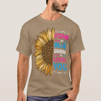 Roze of blauwe oma houdt van je geslacht en onthul t-shirt