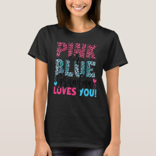 Roze of blauwe oma houdt van je luipaard print Gen T-shirt