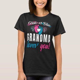 Roze of blauwe oma houdt van je toekomstige Granny T-shirt