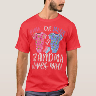 Roze of blauwe oma houdt van je toekomstige nana g t-shirt
