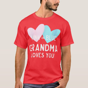 Roze of Blauwe oma houdt van je voor gender onthul T-shirt