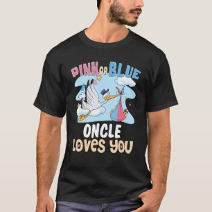 Roze of Blauwe Onkel houdt van je beste oom ooit f T-shirt