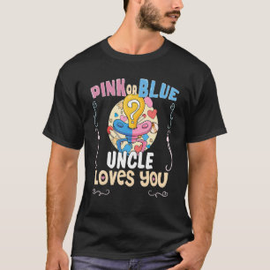 Roze of blauwe oom houdt van je beste oom ooit oom t-shirt