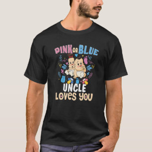 Roze of blauwe oom houdt van je beste oom ooit oom t-shirt
