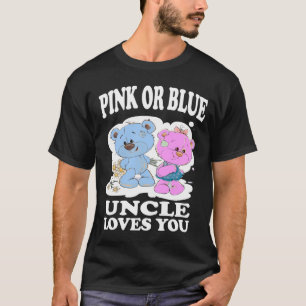 Roze of blauwe oom houdt van je geslacht om Shirt 
