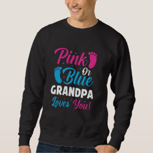 Roze of blauwe opa houdt van je grappige sekse trui
