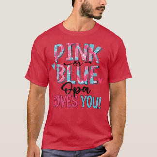Roze of blauwe OPA houdt van je kleuren Baby T-shirt