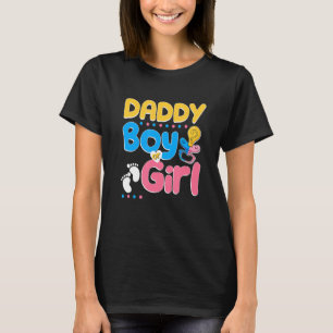 Roze of Blauwe papa houdt van je beste vader ooit T-shirt