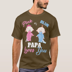 Roze of blauwe papa houdt van je eigen Shirt
