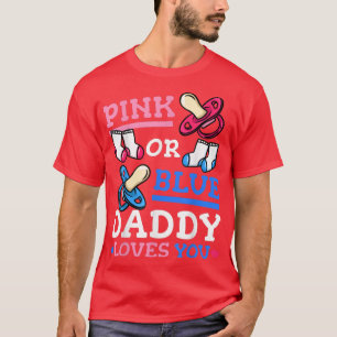 Roze of blauwe papa houdt van je seksistische part t-shirt