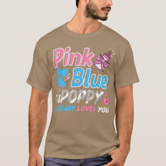 Roze of blauwe papavery houdt van je Baby T-shirt