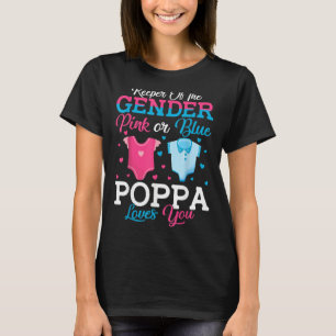 Roze Of Blauwe Pappa Bewaker Van Het Geslacht Papp T-shirt