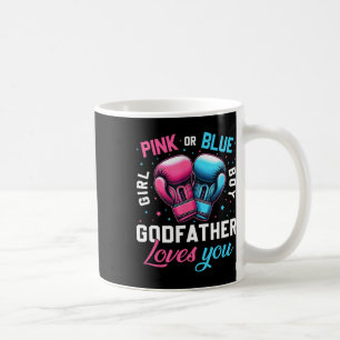 Roze of blauwe peetvader houdt van je boksen gende koffiemok
