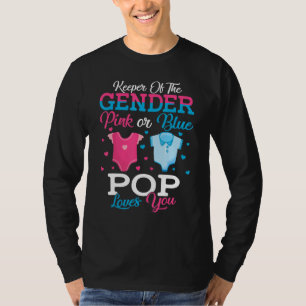 Roze Of Blauwe Pop Keeper Van Het Geslacht Pop Lov T-shirt
