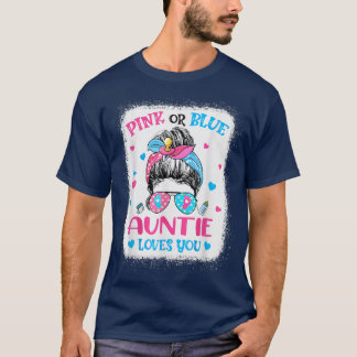 Roze of blauwe tante houdt van je seksespecifieke t-shirt