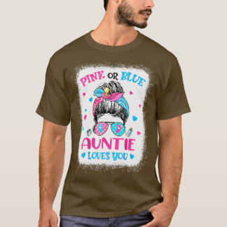 Roze of blauwe tante houdt van je seksespecifieke t-shirt