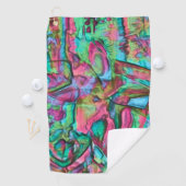 Roze of rumplammplat gekleurd met zacht zijdeachti golfhanddoek (Insitu)