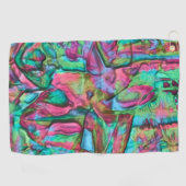 Roze of rumplammplat gekleurd met zacht zijdeachti golfhanddoek (Horizontaal)