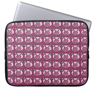 roze oink laptop sleeve