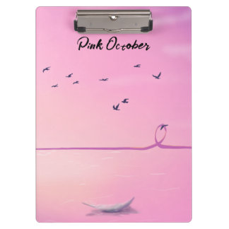 Roze Oktober Pastel Kunst Klembord