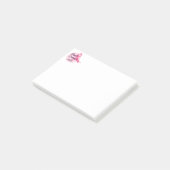 Roze oktober post-it® notes (Schuin)