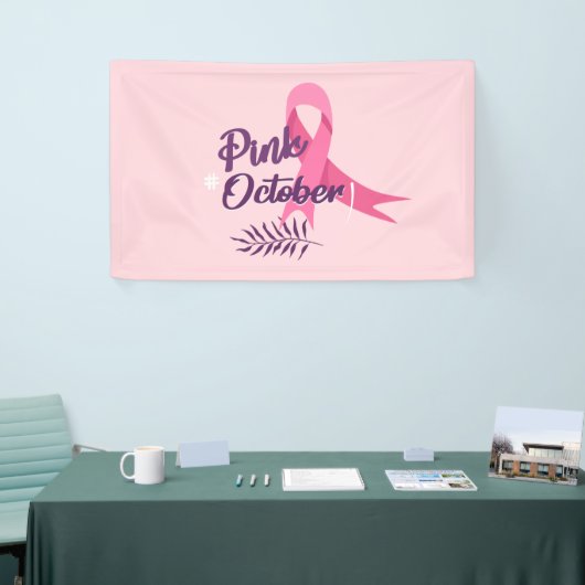 Roze oktober spandoek (Beurs)