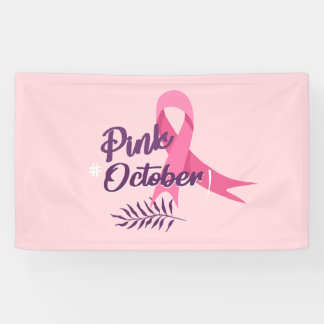 Roze oktober spandoek
