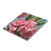 Roze Oleander-tegel Tegeltje (Zijkant)