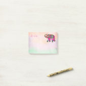 roze olifant aangepast artikel post-it® notes (Op bureau)