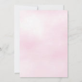 Roze olifant Baby shower Kaart (Achterkant)