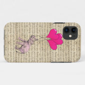  roze olifant & ballonnen Case-Mate iPhone case (Achterkant (horizontaal))