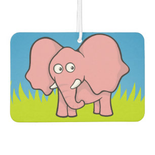 Roze olifant cartoon luchtverfrisser