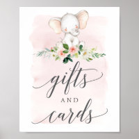 Roze olifant Gifts and Kaarten Sign.