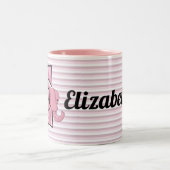 Roze olifant monogrammed "E" Kind Mok (Center)